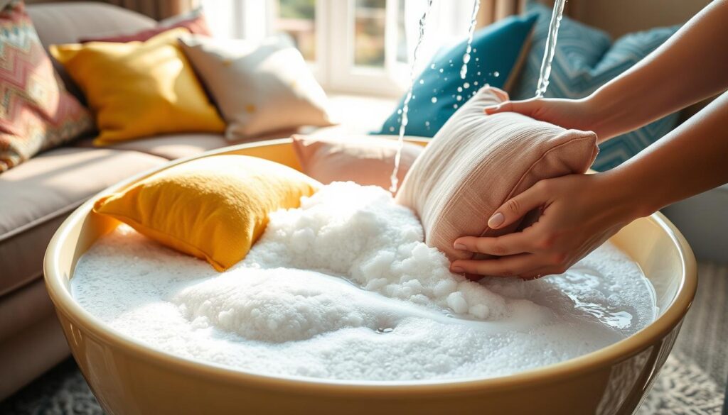 can you wash sofa pillows