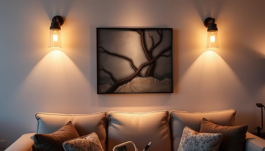 sconces above sofa sconces above sofa